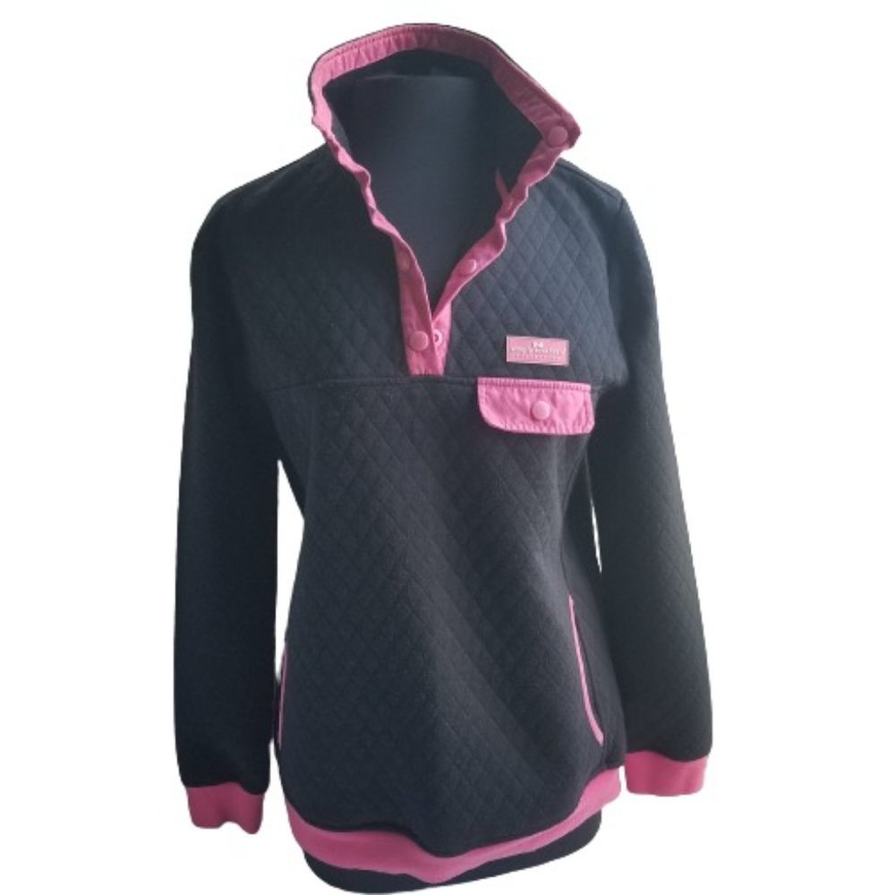 Simply Southern Quilted Pullover Navy Blue Sz Med